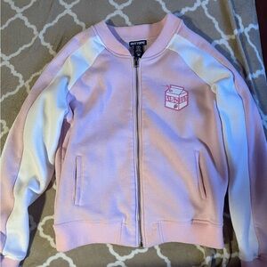 Strawberry milk girls bomber jacket medium